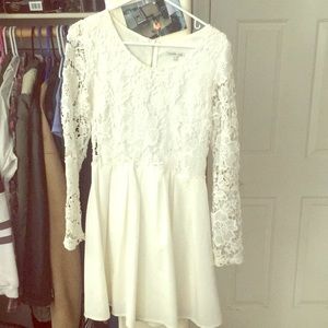Charlotte Russe white lace dress